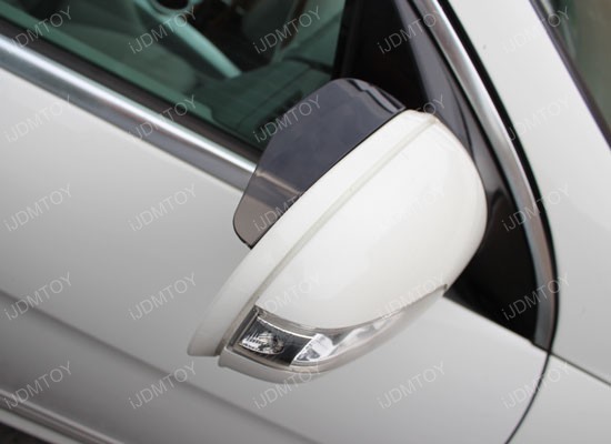 Universal fit side mirror sun shield or rain shield