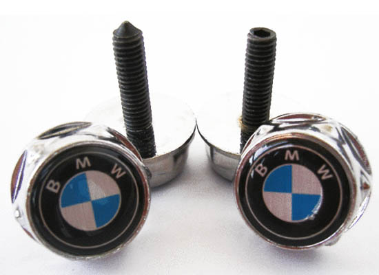 Screws for license plate on bmw