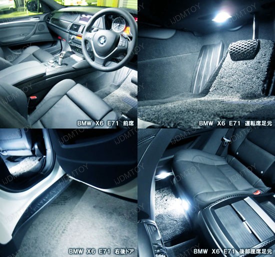 Xenon White High Power OBC Error Free LED Step Courtesy Light Modules w/ Canbus Controller for BMW 1, 3, 5, 6, 7, Z4, X5, X6 Series