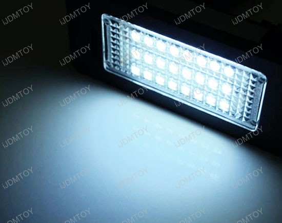 Xenon White High Power OBC Error Free LED License Plate Light Modules w/ Canbus Controller for BMW 3 Series, 5 Series, X Series, etc