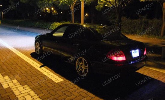 Xenon White High Power OBC Error Free LED License Plate Light Modules w/ Canbus Controller for Mercedes C Class, E Class, CLS Class, etc