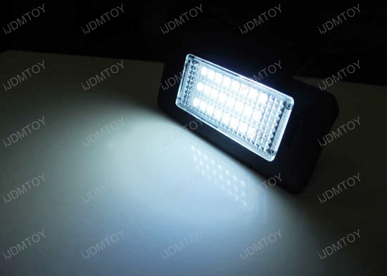 Xenon White High Power OBC Error Free LED License Plate Light Modules w/ Canbus Controller for Audi A4, A5, Q5, TT, ect