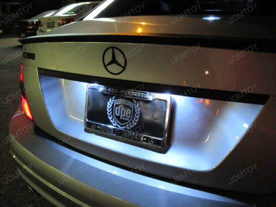 Mercedes license plate light change #7