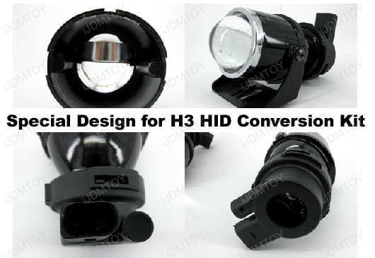 JDM Glass Projector Fog Light Lamps Assembling, H3 HID Kit Ready