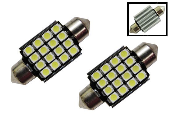 Error Free 16-SMD 6418 LED License Plate Lights