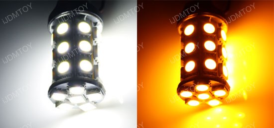iJDMTOY 27-SMD 4-Emitter Switchback LED Bulbs