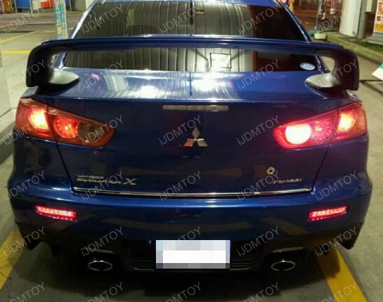 Mitsubishi Lancer or Evolution X LED Bumper Reflectors