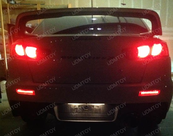 Mitsubishi Lancer or Evolution X LED Bumper Reflectors