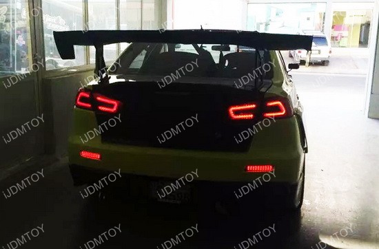 Mitsubishi Lancer or Evolution X LED Bumper Reflectors
