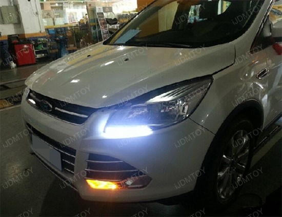 Fit 2013+ Ford Escape 12W High Power LED Daytime Running Lights below