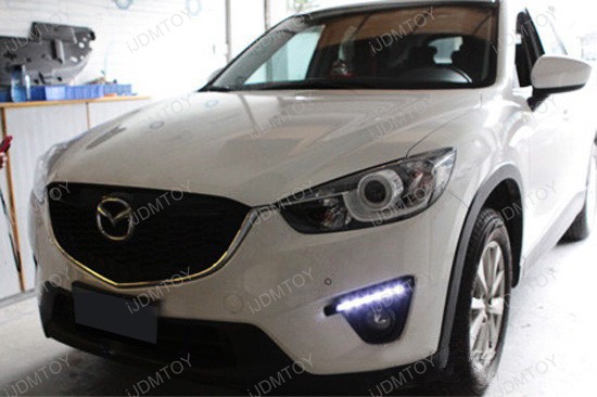 Direct Fit Mazda CX 5 High Power 6 LED Daytime Running Lights Assembly