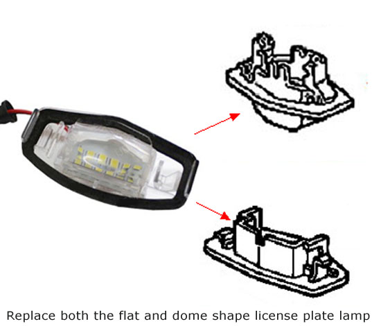 2018 honda accord license plate light