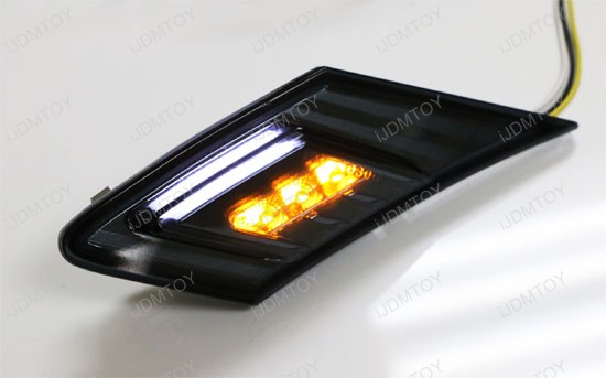 white amber led smoked lens side marker blinker lights fit brz tinted lights