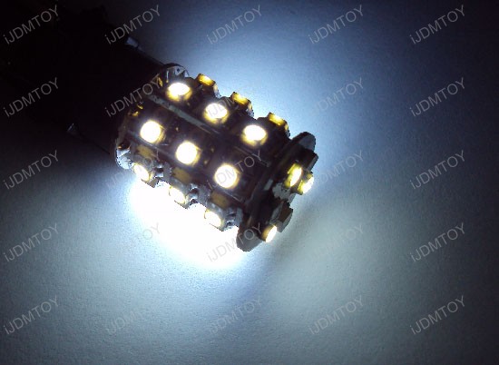 JDM Dual Color Switchback Xenon White/Amber Yellow 48-SMD 1157 (aka 7528) LED Indicator Corner/Blinker light bulbs