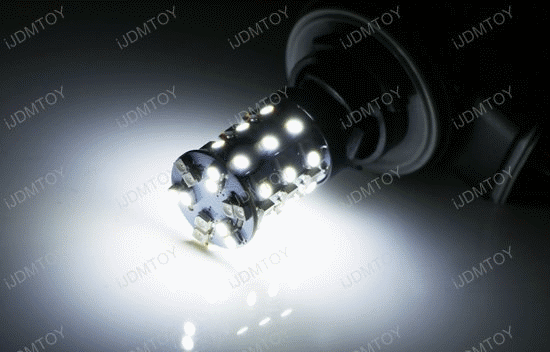iJDMTOY Xenon White/Amber Yellow 60-SMD 7440 Single-Filament Type Switchback LED Bulbs