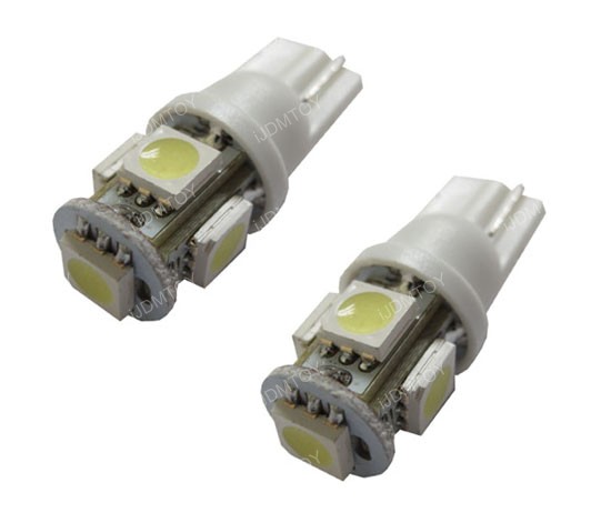 HID Matching White 15-SMD T10 LED Bulbs For Car Parking Lights 168 194 —  iJDMTOY.com