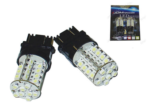 JDM Super Bright Xenon White 40-SMD T25 3156 (aka 3056) or 3157 (aka 3057) LED Indicator Corner/Blinker Brake Tail light bulbs