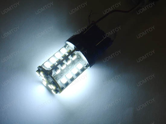 JDM Super Bright Xenon White 40-SMD T25 3156 (aka 3056) or 3157 (aka 3057) LED Indicator Corner/Blinker Brake Tail light bulbs