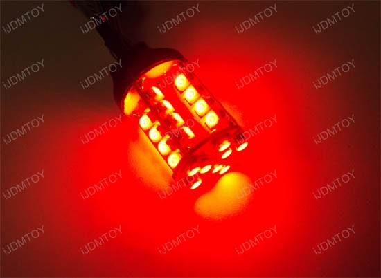JDM Super Bright Brilliant Red 40-SMD 3156 (aka 3056) or 3157 (aka 3057) LED indicator, turn signal, backup, brake light bulbs