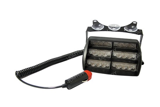 Amber White 18-LED Strobe Lighting Kit