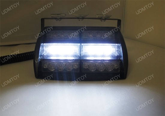 Amber White 18-LED Strobe Lighting Kit