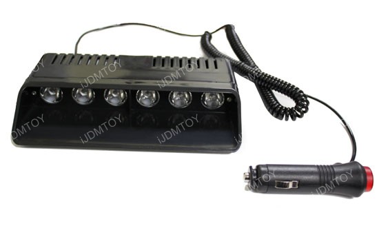High Power CREE 6-Light Dashboard LED Strobe Light