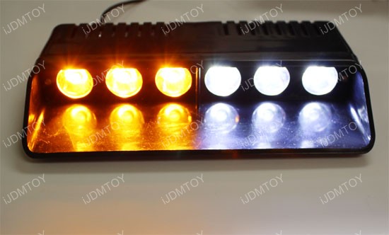 High Power CREE 6-Light Dashboard LED Strobe Light