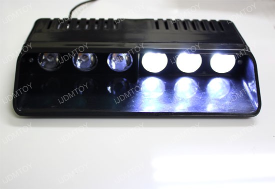 High Power CREE 6-Light Dashboard LED Strobe Light