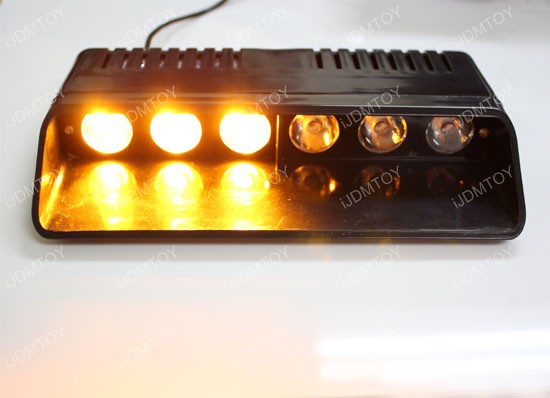 High Power CREE 6-Light Dashboard LED Strobe Light