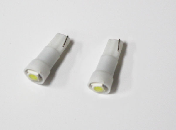 JDM Super Bright & Wide Angle T5 (aka T4) 1210 chip SMD LED Wedge Light Bulbs Instrument Cluster, Dash Lights 37 73 74 79 etc