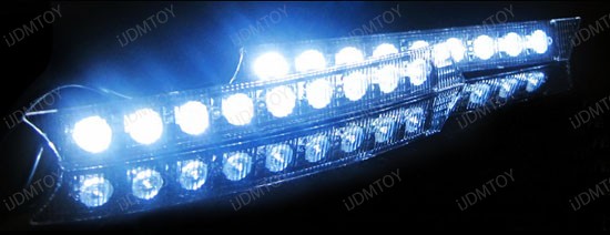 JDM Audi A5 A6 Style High Power 9 LED Xenon White Daytime Running 