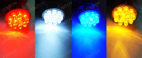 JDM 12-LED S25 1156 (aka 7506 7527) or 1157 (aka 1154 7528) LED Bayonet Light Bulbs