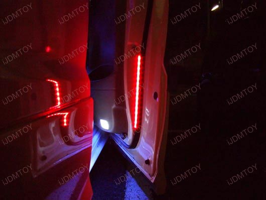 JDM Slim Ultra Blue/Xenon White/Brilliant Red/Light Green 12 inches 15LED Flexible LED Strip Lights for interior, under door or floor lighting