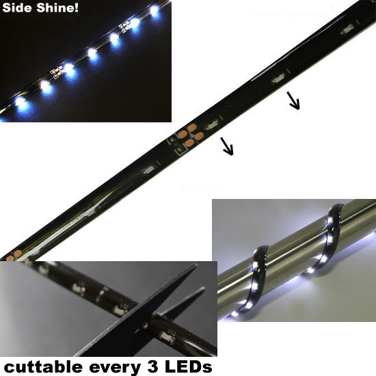 Audi Style Side Shine SMD LED Strip Lights Headlights