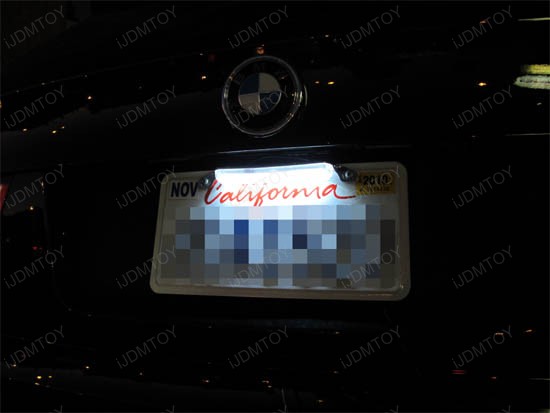 LED license plate lights BMW