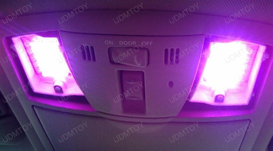 Pinkish Purple LED Interior Lights Dome Map