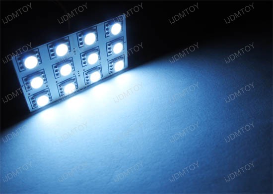 12-SMD LED Interior Panels Map Dome Lights