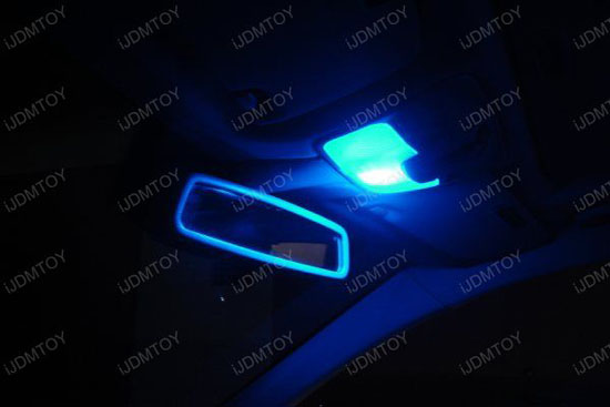 JDM Super Bright Xenon White, Ultra Blue or Brilliant Red Luxer1 12-SMD LED Interior Map/Dome Panel Lights, Fits 168 2825 DE3175 6411 578 211-2 etc (universal fit)