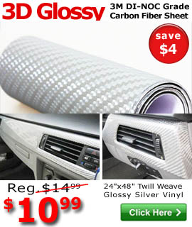 3D Glossy Carbon Fiber Sheet