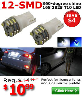 12-SMD T10 LED bulbs On Sale