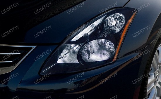 Nissan 370z black housing projector headlights #3