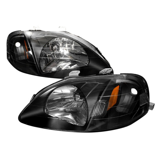 2000 Honda civic black housing headlights #7
