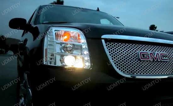 07-10 GMC DENALI/YUKON Black Housing Projector LED Headlights