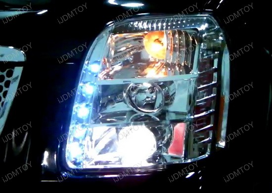 07-10 GMC DENALI/YUKON Black Housing Projector LED Headlights