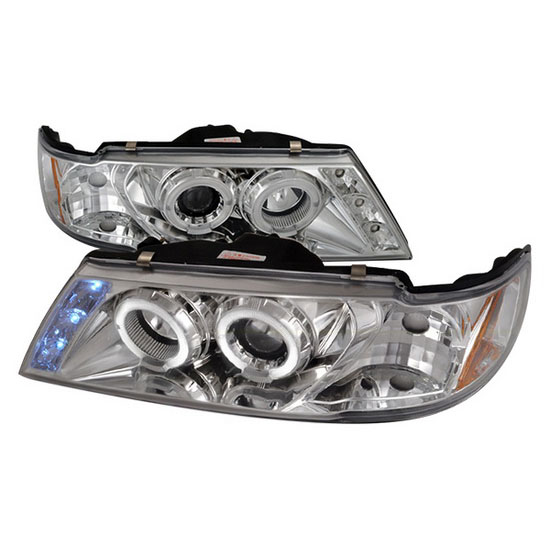 95-99 Nissan SENTRA Chrome Dual Halo Rings Projector LED ... 95-99 Nissan SENTRA Chrome Dual Halo Rings Projector LED ...