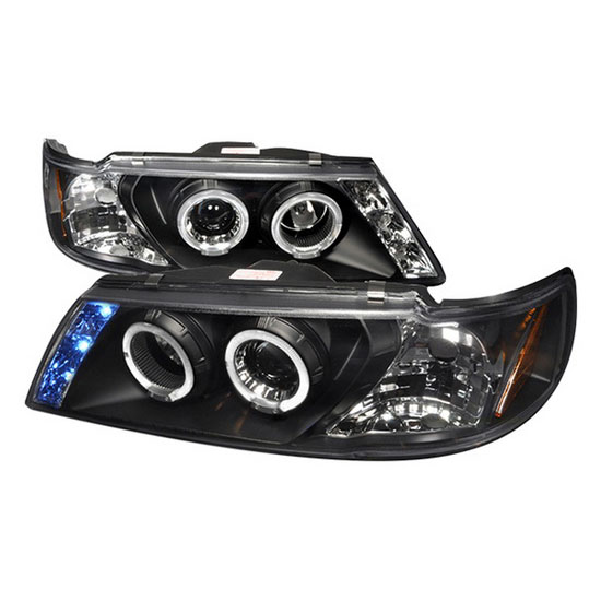 Angel eye headlight nissan sentra black #3