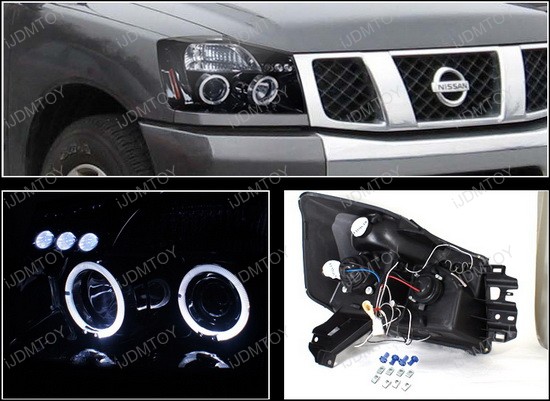 Install projector headlights nissan armada #8