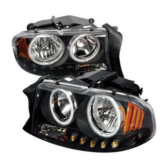 97 04 Dodge Dakota Black Halo Angel Eyes Projector Led Headlights 1997 2004 Dodge Dakota Durango Black Housing Dual Halo Angel Eyes Projector Led Headlights