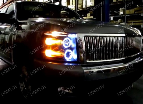 07 10 Chevrolet Silverado Chrome Dual Ccfl Halo Projector Led Headlights