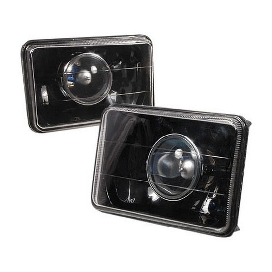 Universal Fit 7 inches x 6 inches Black Housing Projector Headlight